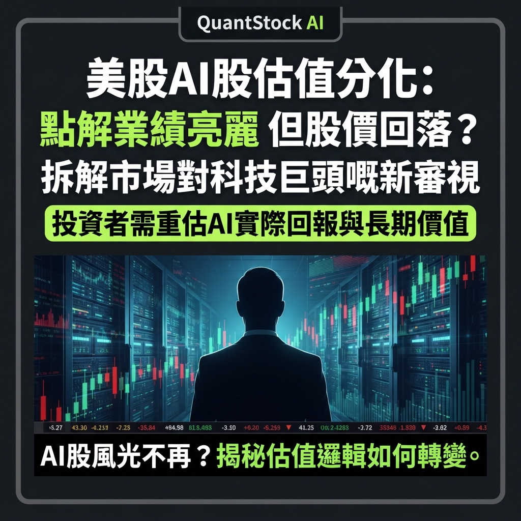 美股AI股估值分化：點解業績亮麗但股價回落？拆解市場對科技巨頭嘅新審視